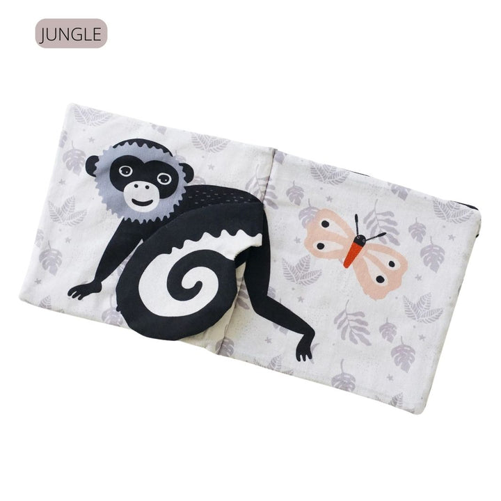 Wee Gallery Knisterbuch "Peek-a-boo" mit Klappen - Pets | Ocean | Forest | Jungle