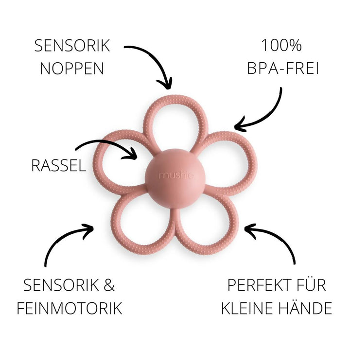 Mushie Teether Rassel - Daisy