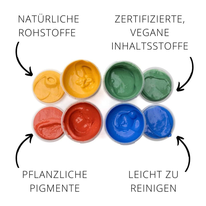 Neogrün Bio-Fingerfarben 4er Set - Aki